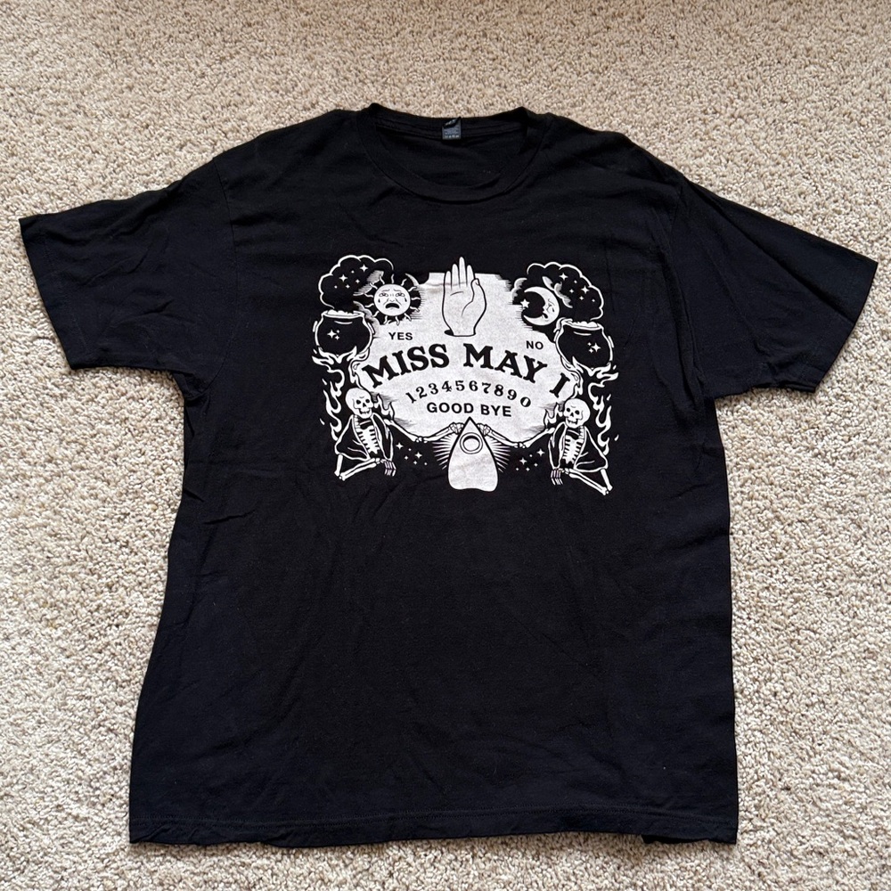 Tultex Black Graphic Tee